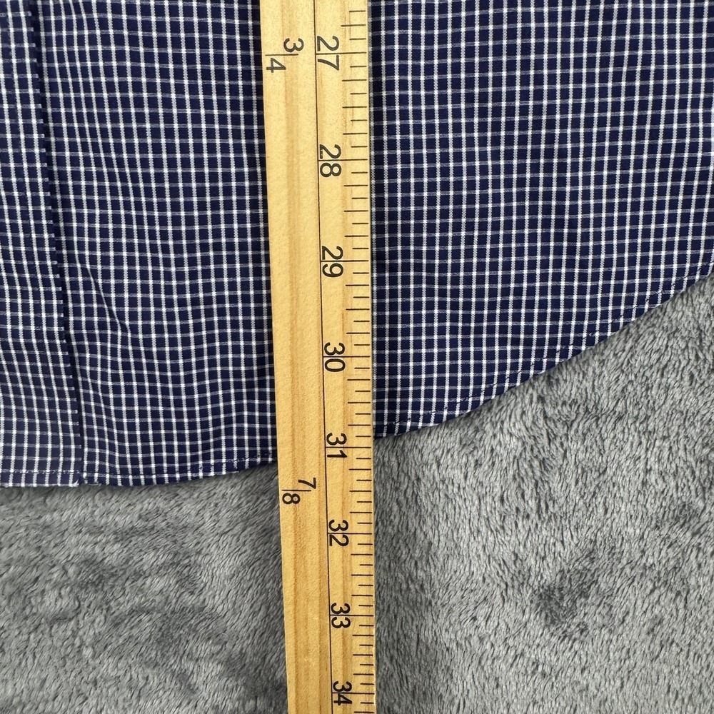 Brooks Brothers Shirt Mens Medium Blue White Non-Iron Button Down Gingham Check‎ - Picture 6 of 6